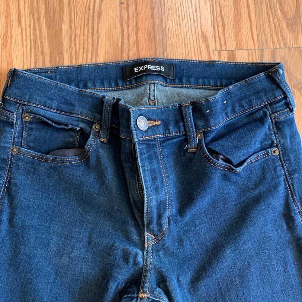 EXPRESS STRETCH SKINNY MID RISE Size 10R
